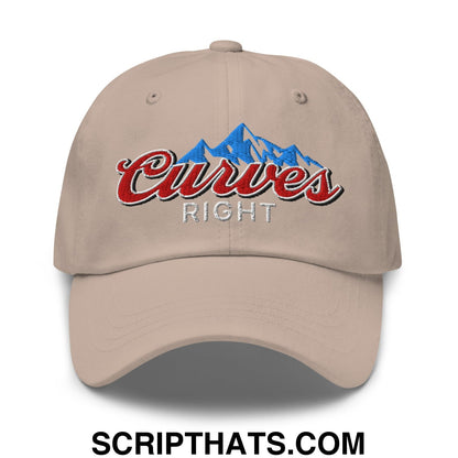 Curves Right Embroidered Unstructured Golf Dad Hat