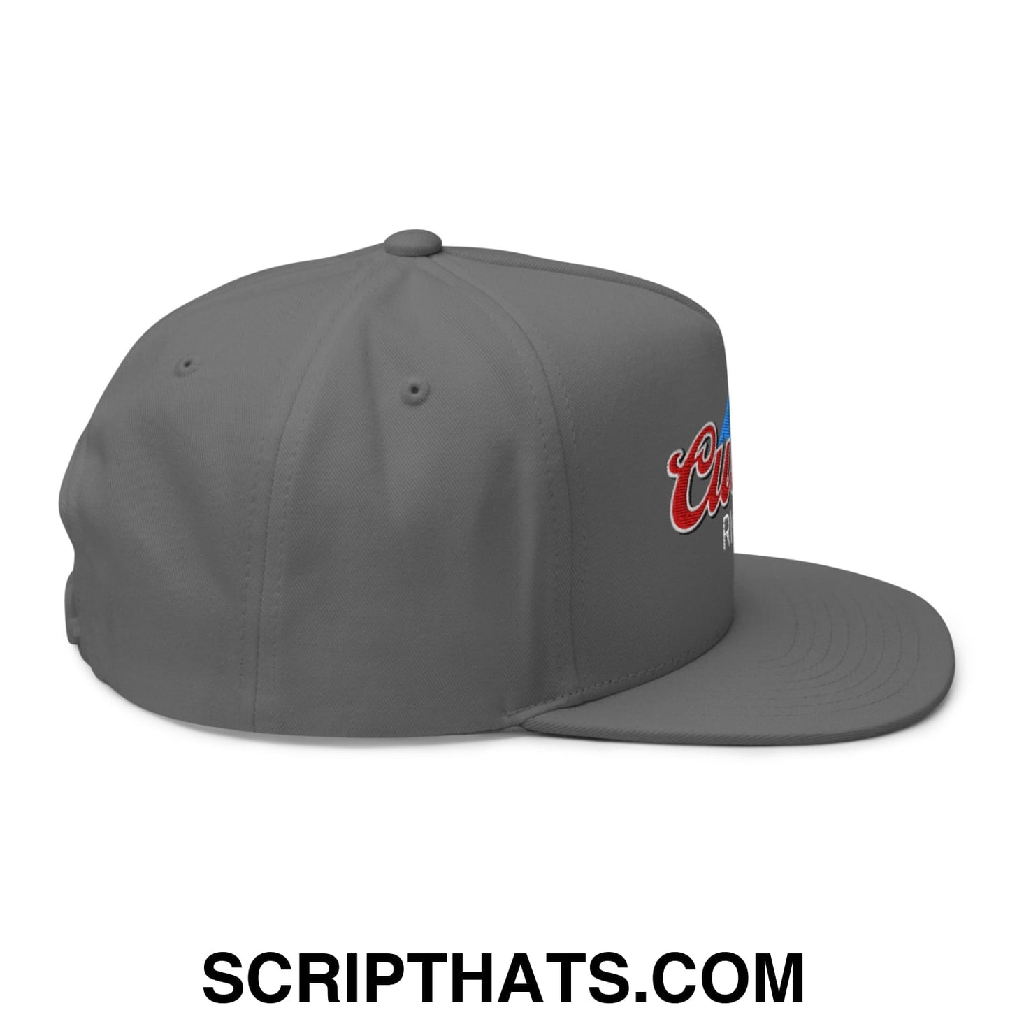 Curves Right Flat Brim Bill 5 Panel Golf Snapback Hat