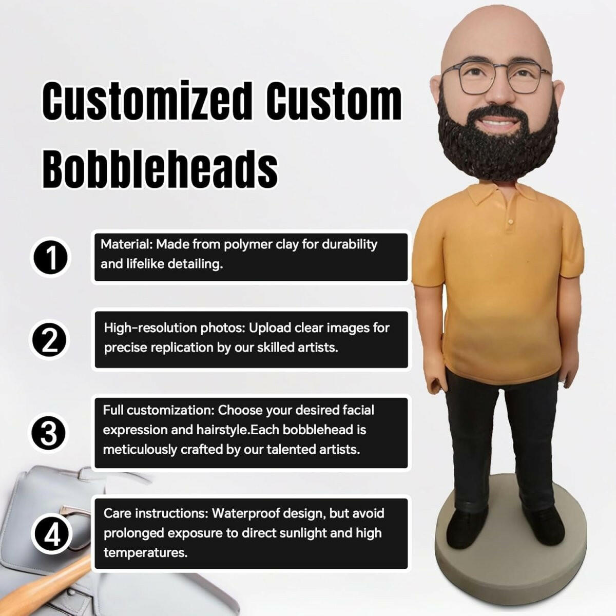 Custom Golf Bobblehead For Grandpa