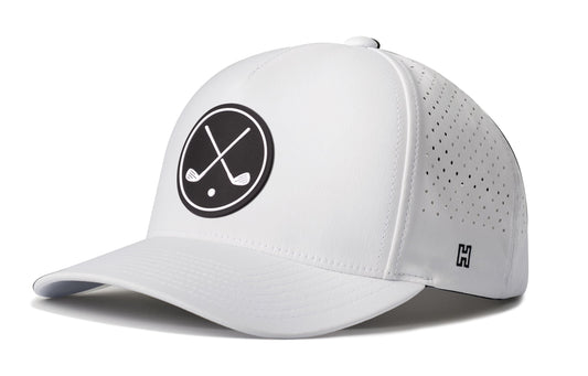 Golf Performance 5-Panel Hat  |   Crossed Clubs Flexfit Snapback