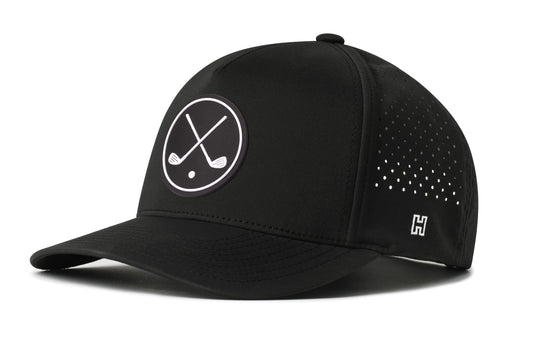 Golf Performance 5-Panel Hat  |   Crossed Clubs Flexfit Snapback