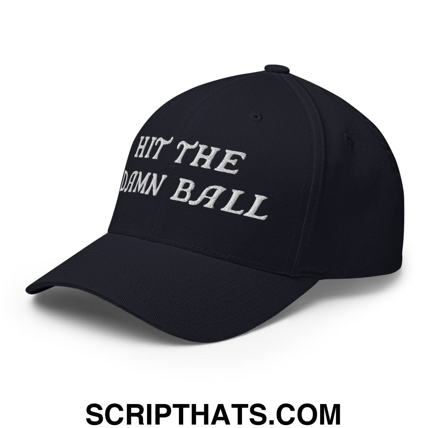 Hit The Damn Ball Embroidered Stretch Fit Golf Hat