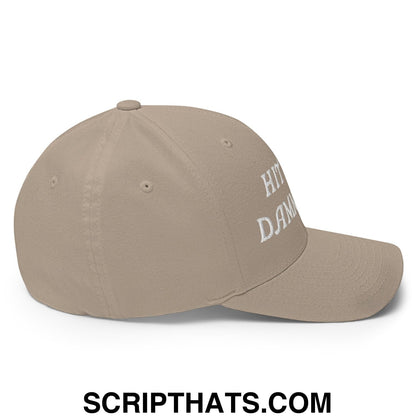 Hit The Damn Ball Embroidered Stretch Fit Golf Hat