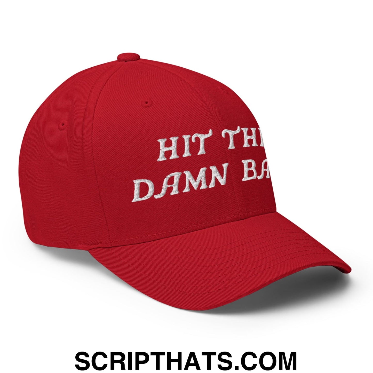 Hit The Damn Ball Embroidered Stretch Fit Golf Hat