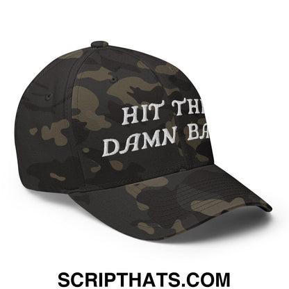 Hit The Damn Ball Embroidered Stretch Fit Golf Hat