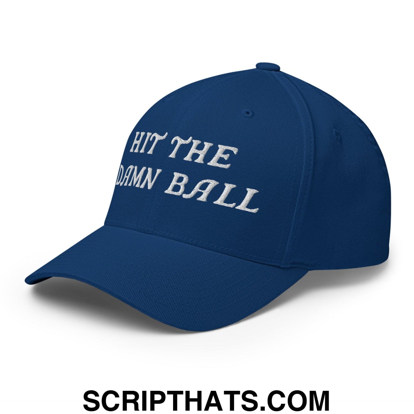 Hit The Damn Ball Embroidered Stretch Fit Golf Hat