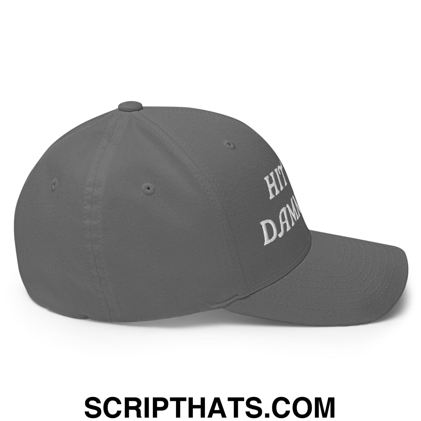 Hit The Damn Ball Embroidered Stretch Fit Golf Hat