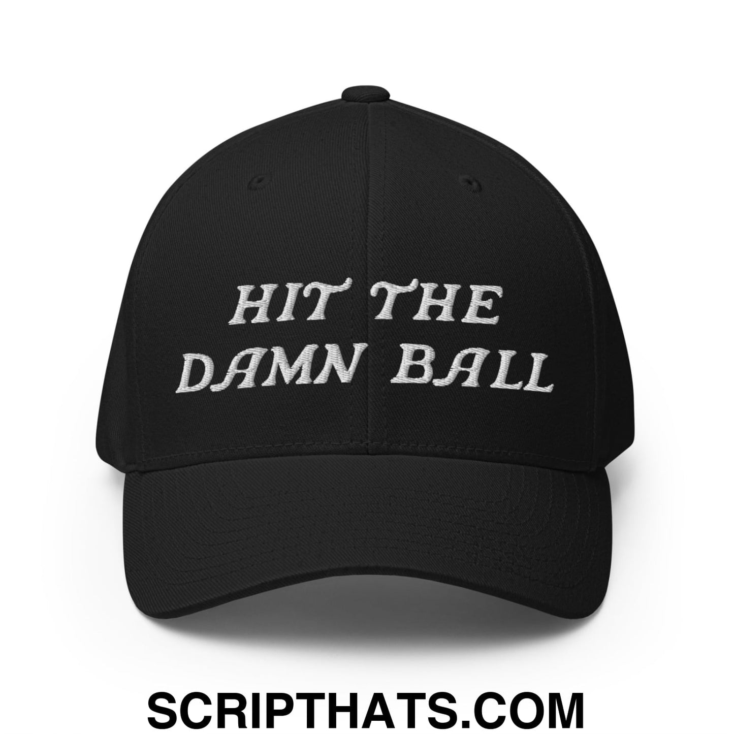 Hit The Damn Ball Embroidered Stretch Fit Golf Hat