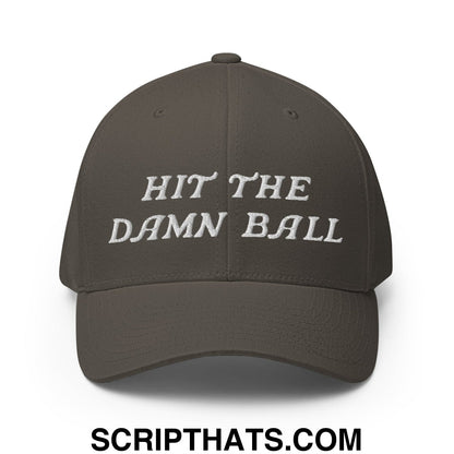 Hit The Damn Ball Embroidered Stretch Fit Golf Hat