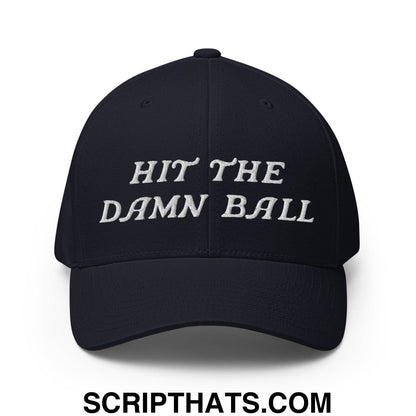 Hit The Damn Ball Embroidered Stretch Fit Golf Hat