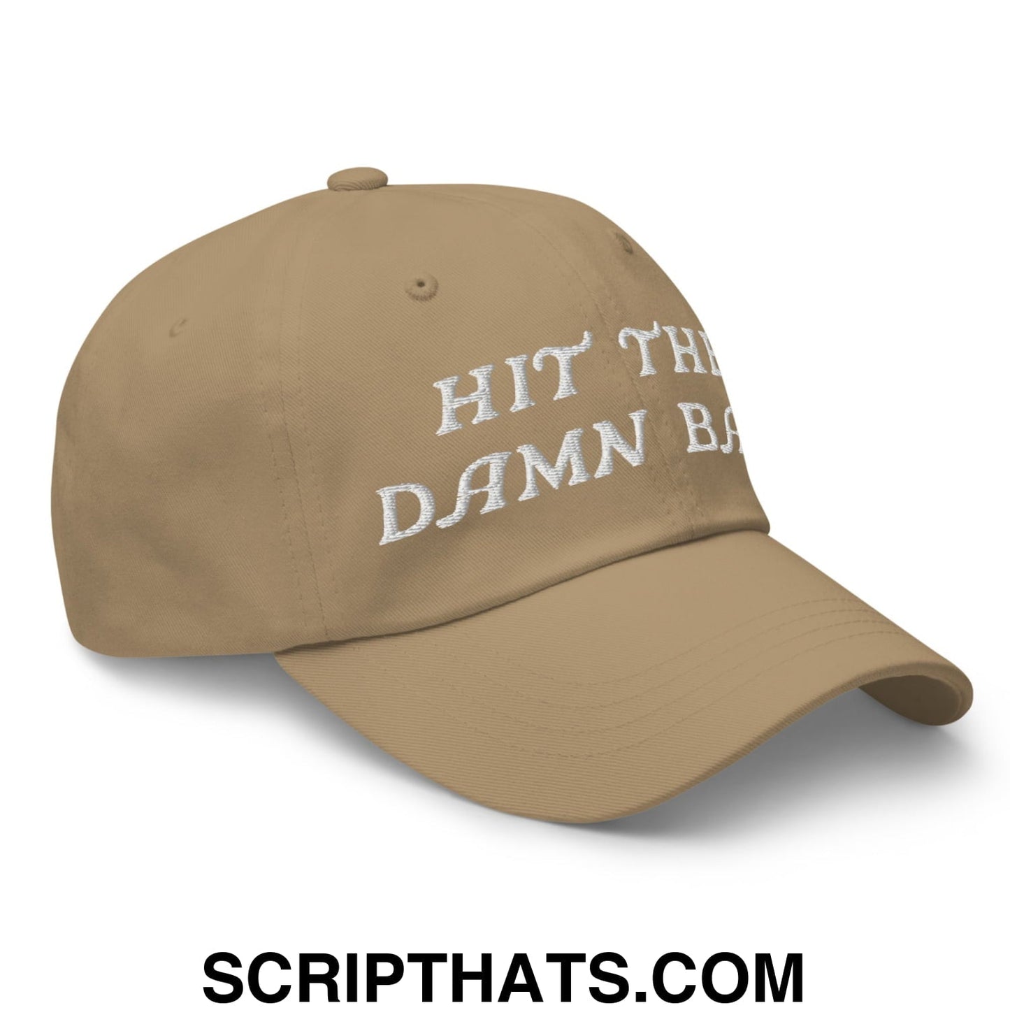 Hit The Damn Ball Embroidered Unstructured Golf Dad Hat