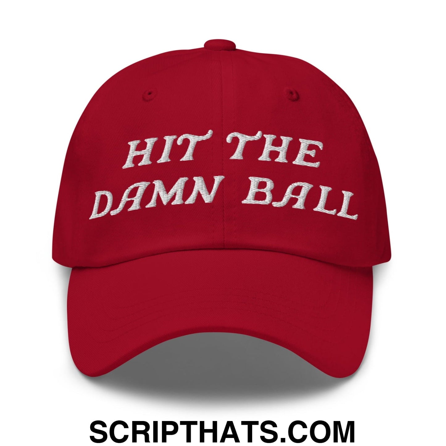 Hit The Damn Ball Embroidered Unstructured Golf Dad Hat