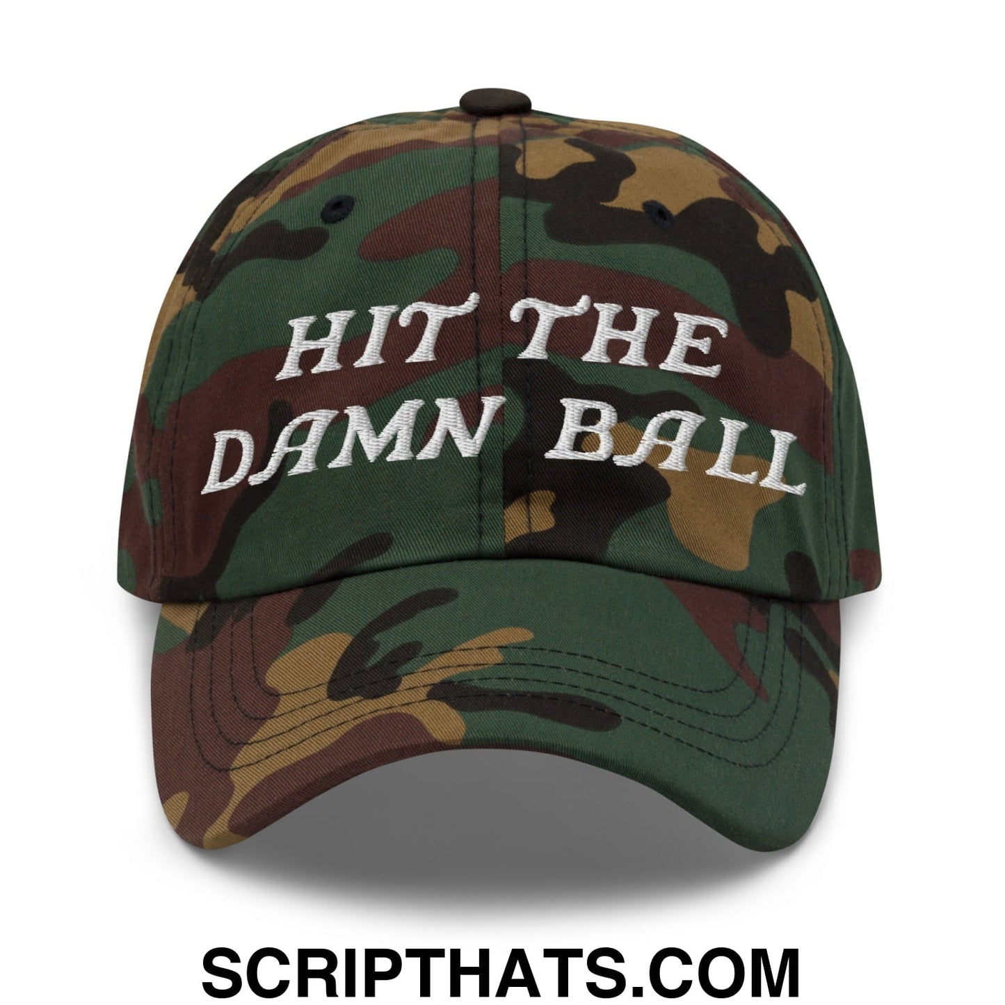 Hit The Damn Ball Embroidered Unstructured Golf Dad Hat