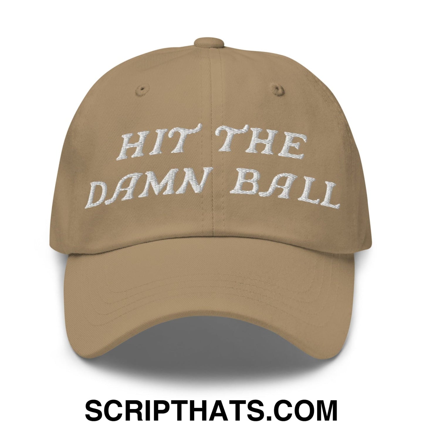 Hit The Damn Ball Embroidered Unstructured Golf Dad Hat