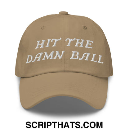 Hit The Damn Ball Embroidered Unstructured Golf Dad Hat