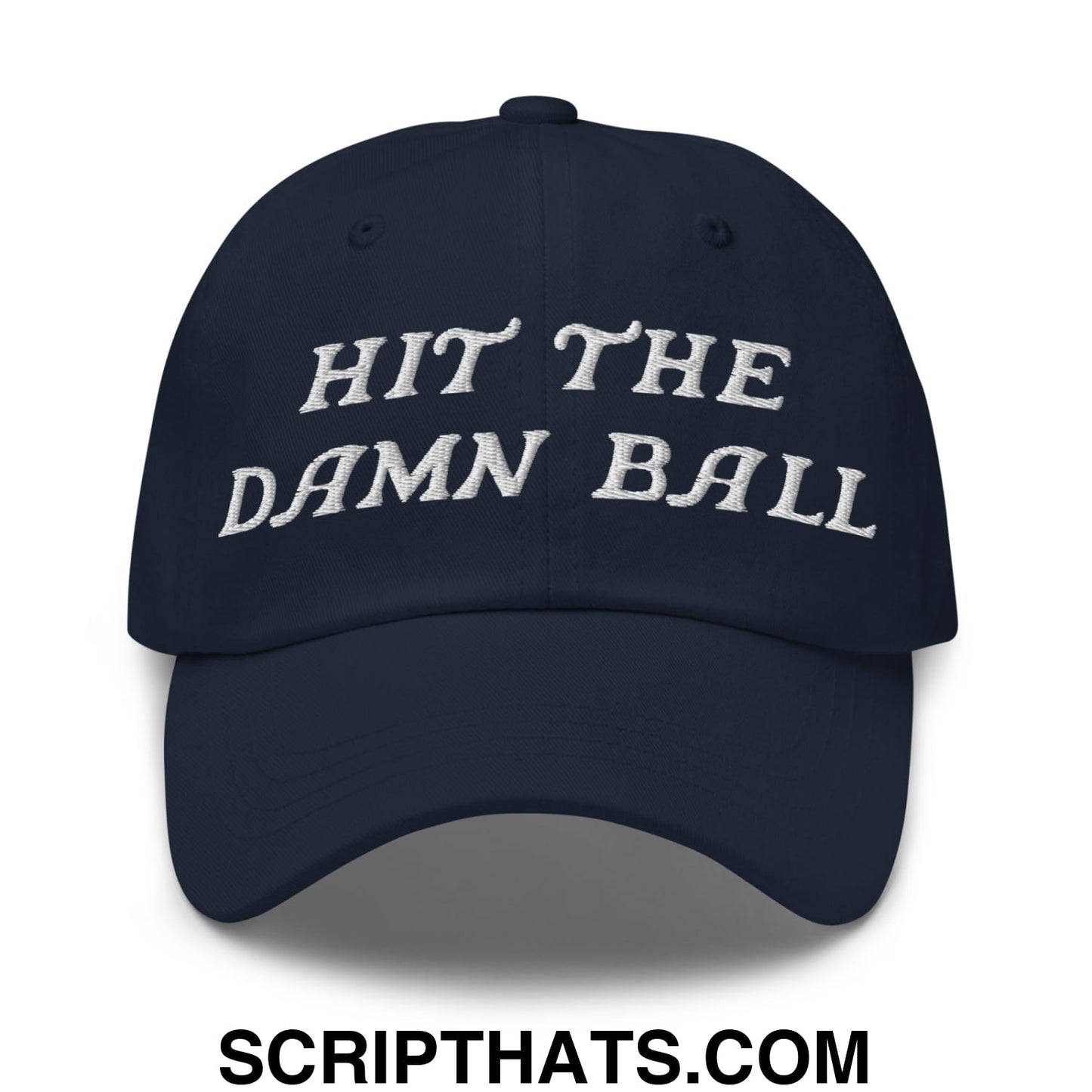 Hit The Damn Ball Embroidered Unstructured Golf Dad Hat