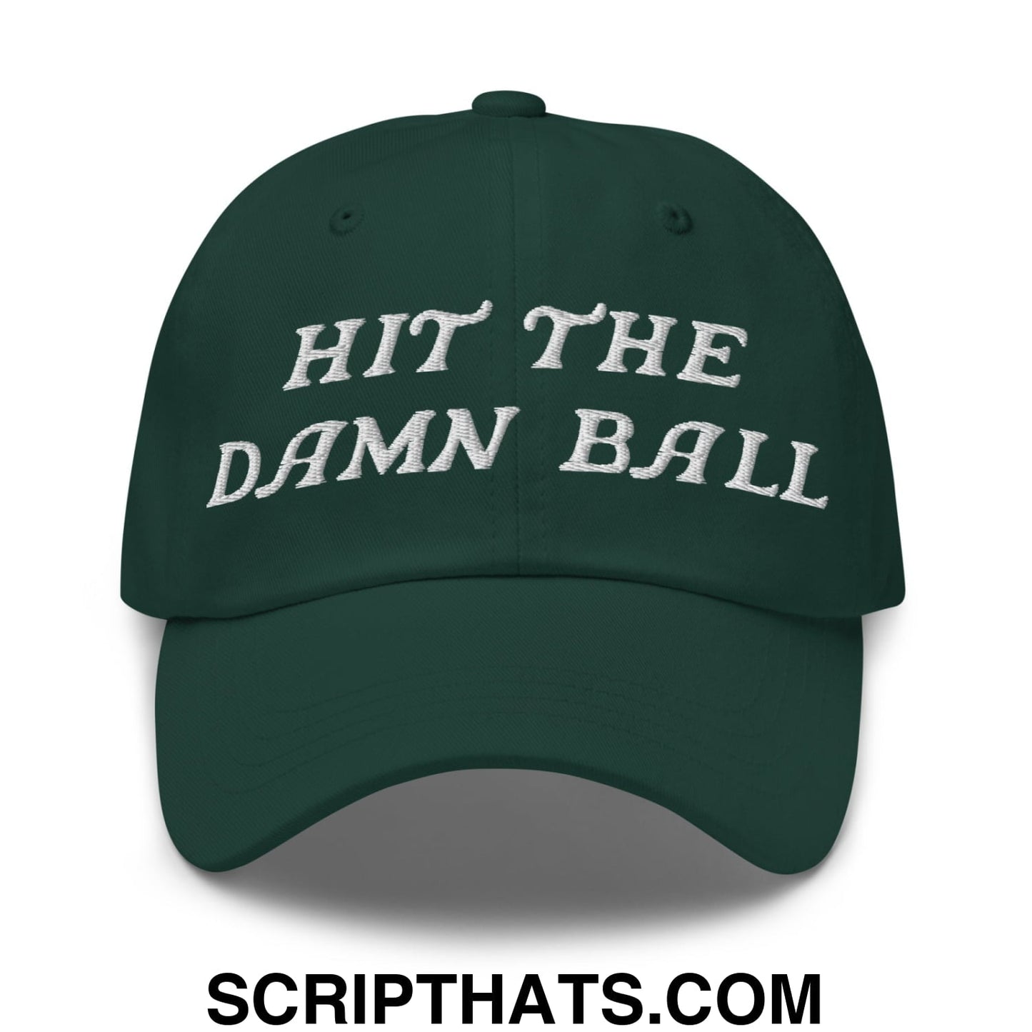 Hit The Damn Ball Embroidered Unstructured Golf Dad Hat
