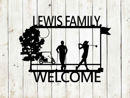 Golf Custom Metal Sign