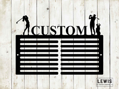 Golf Scorecard Display With Players Custom Name
