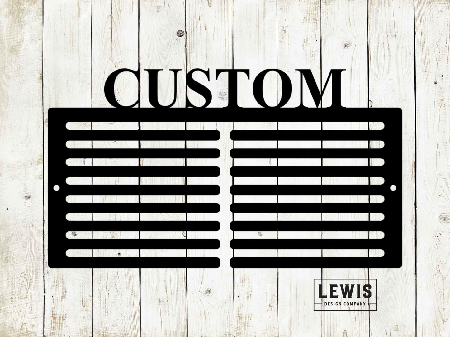 Golf Scorecard Display Custom Name Metal Sign