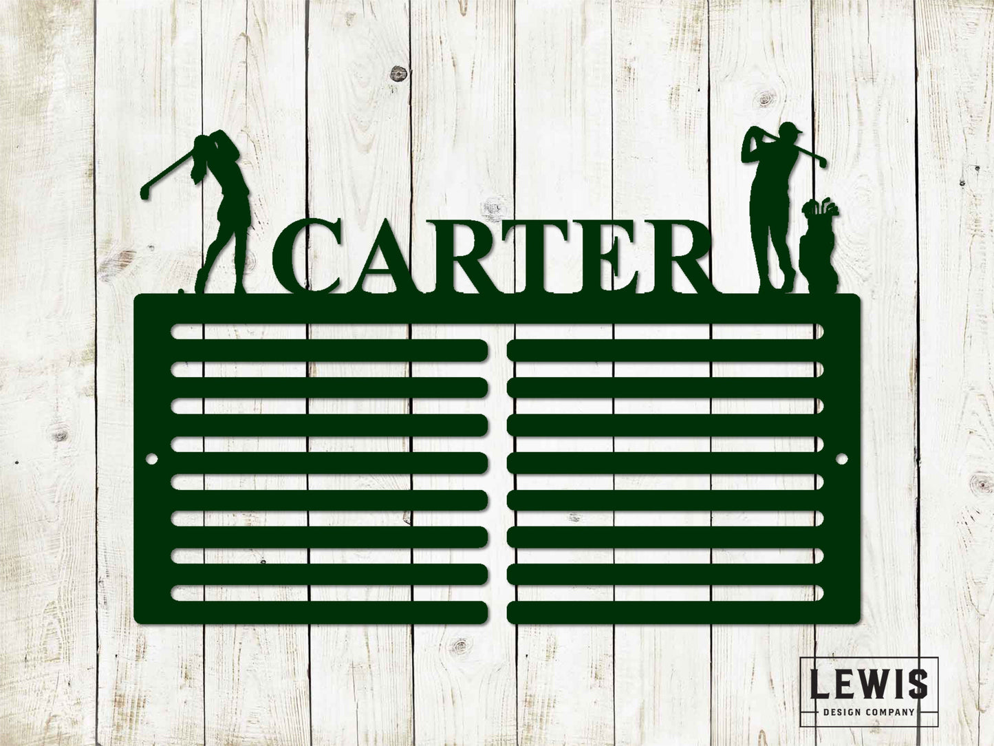Golf Scorecard Display With Players Custom Name