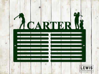 Golf Scorecard Display With Players Custom Name