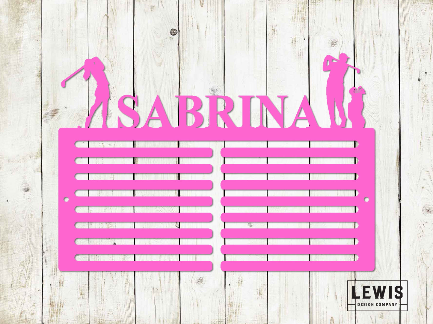 Golf Scorecard Display With Players Custom Name