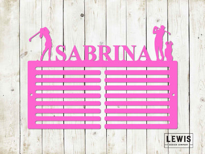 Golf Scorecard Display With Players Custom Name