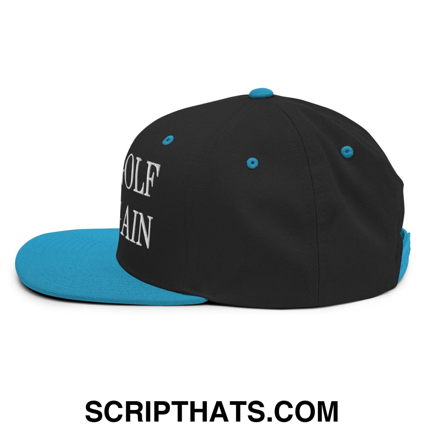 Make Golf Fun Again Embroidered Flat Bill Brim Snapback Hat