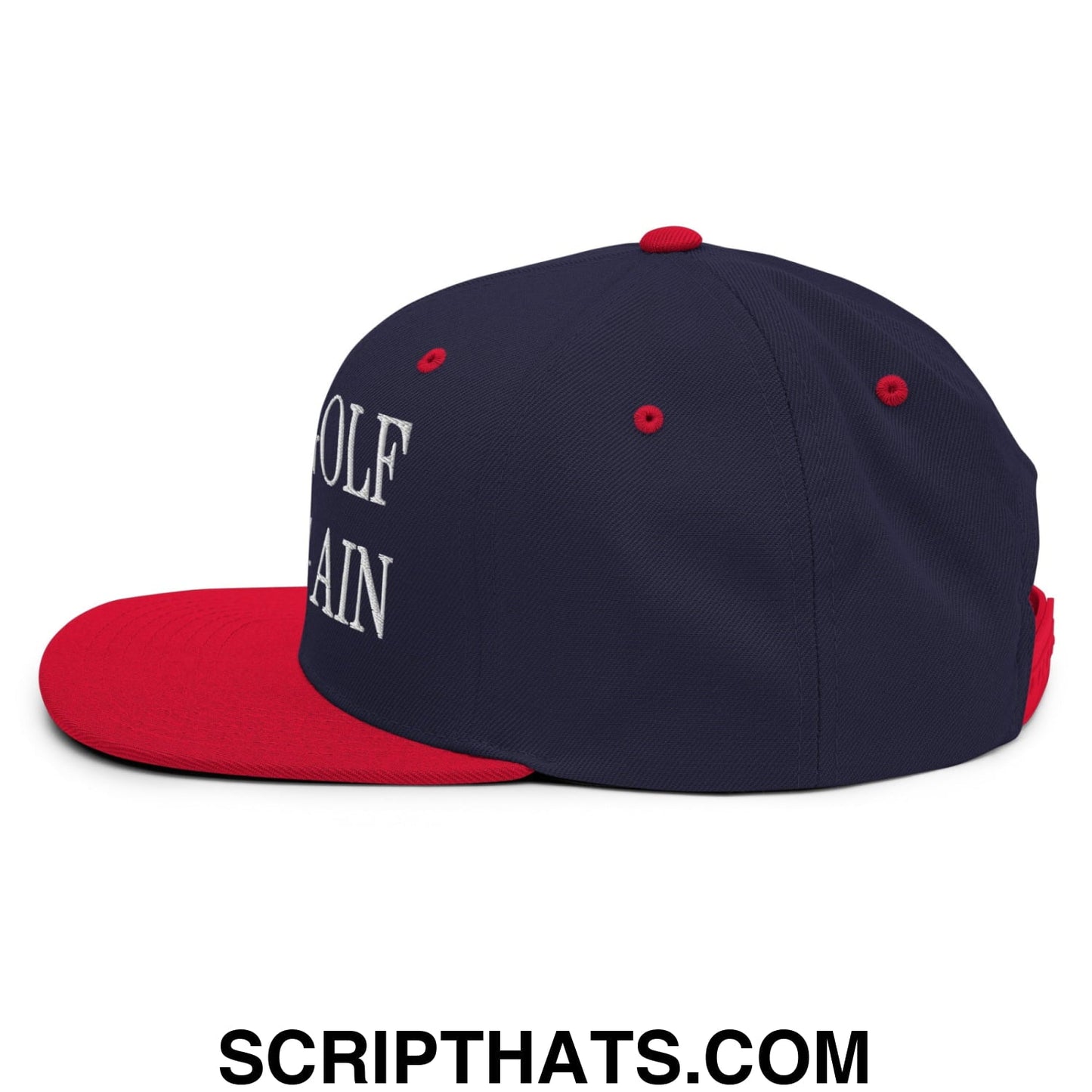 Make Golf Fun Again Embroidered Flat Bill Brim Snapback Hat