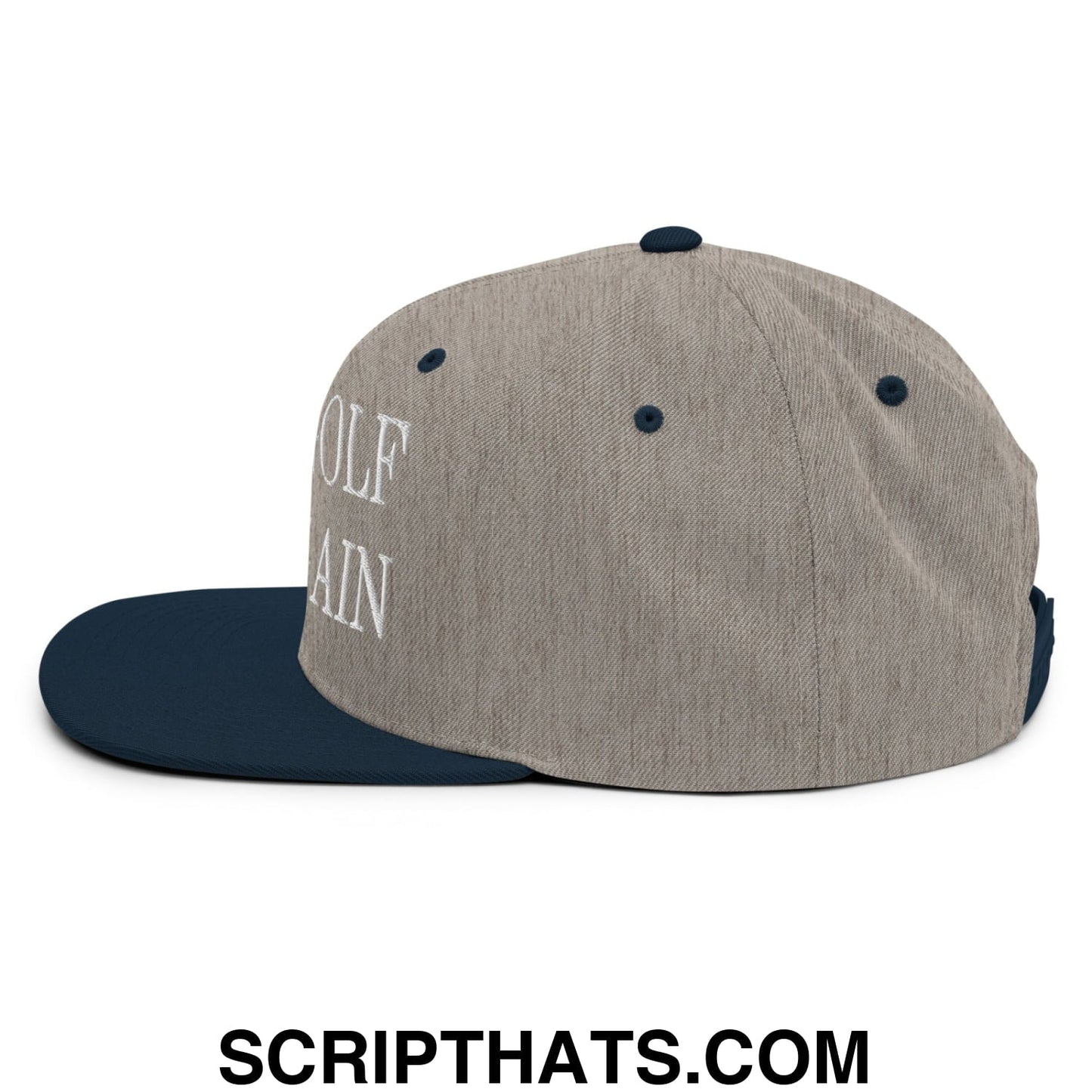 Make Golf Fun Again Embroidered Flat Bill Brim Snapback Hat