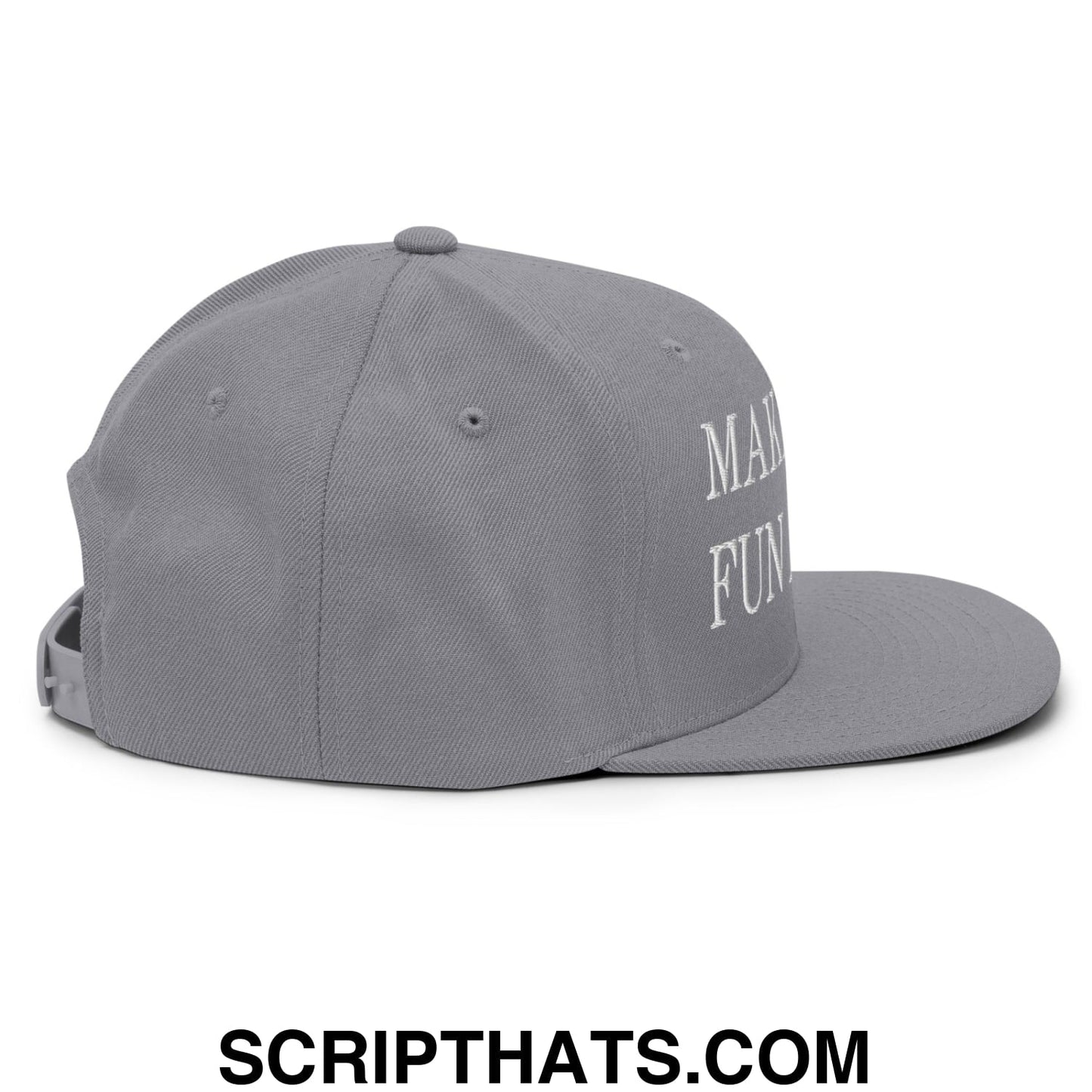 Make Golf Fun Again Embroidered Flat Bill Brim Snapback Hat