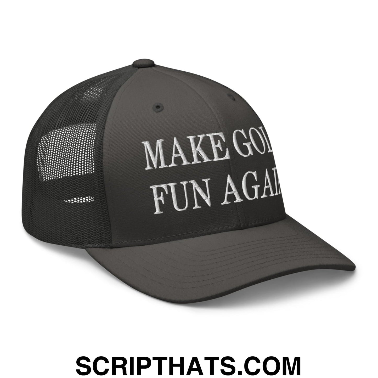 Make Golf Fun Again Embroidered Mesh Trucker Hat