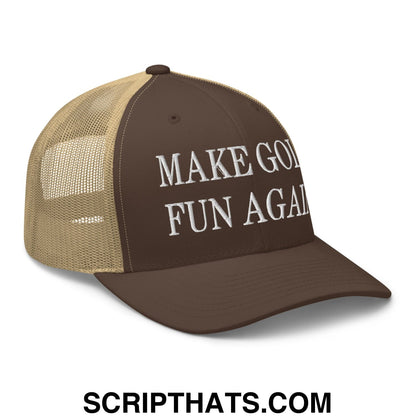 Make Golf Fun Again Embroidered Mesh Trucker Hat