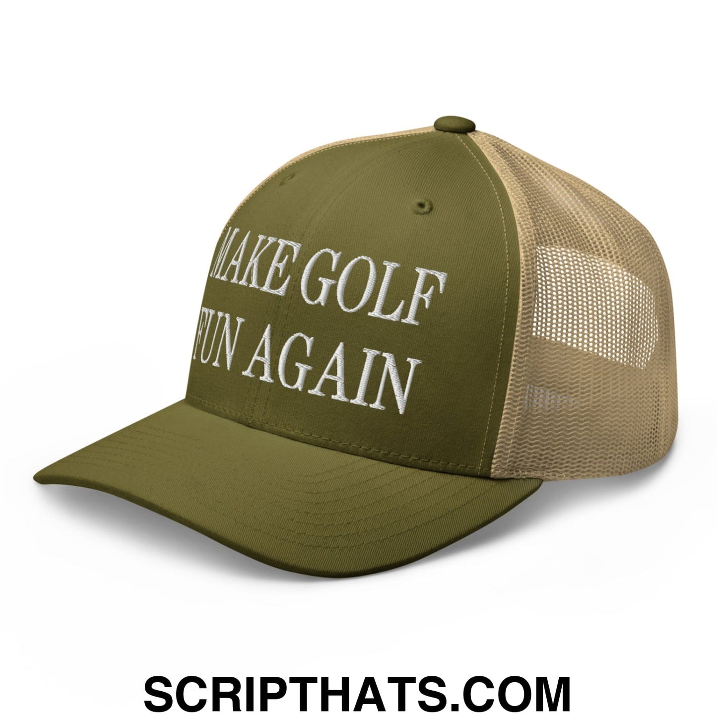 Make Golf Fun Again Embroidered Mesh Trucker Hat