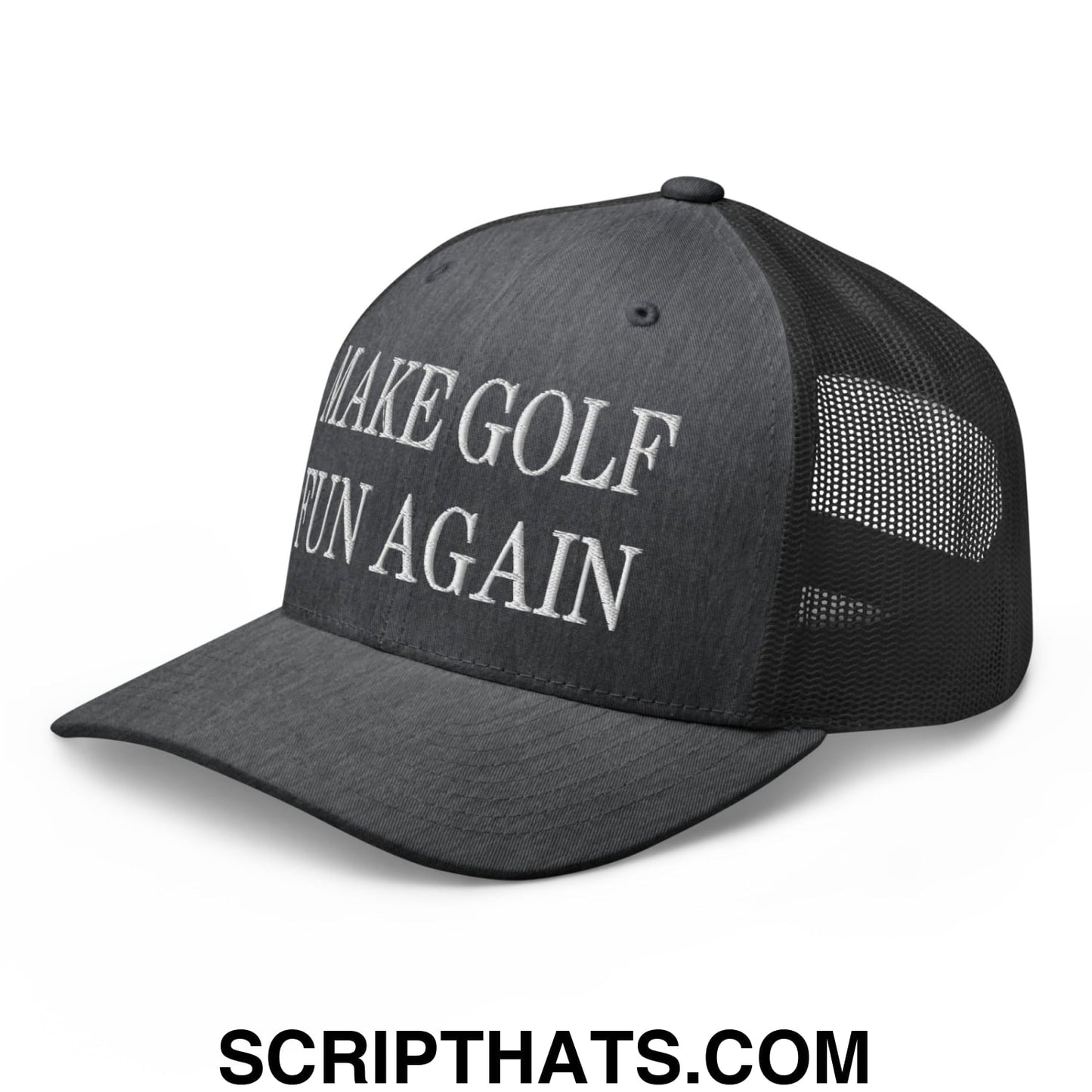 Make Golf Fun Again Embroidered Mesh Trucker Hat