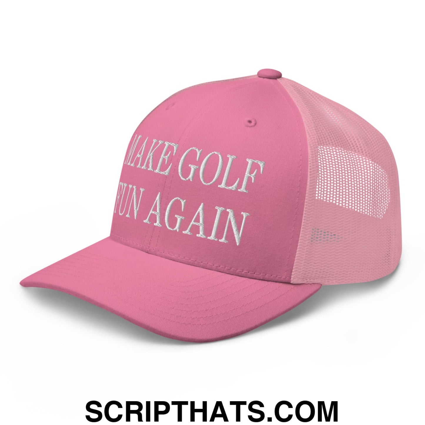 Make Golf Fun Again Embroidered Mesh Trucker Hat