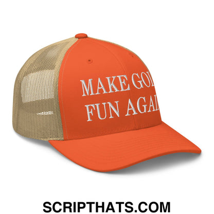 Make Golf Fun Again Embroidered Mesh Trucker Hat