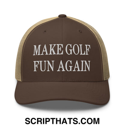 Make Golf Fun Again Embroidered Mesh Trucker Hat