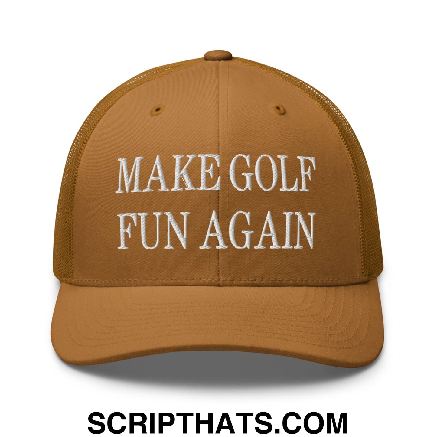 Make Golf Fun Again Embroidered Mesh Trucker Hat
