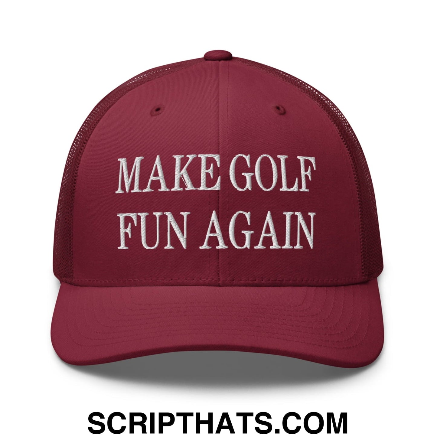 Make Golf Fun Again Embroidered Mesh Trucker Hat