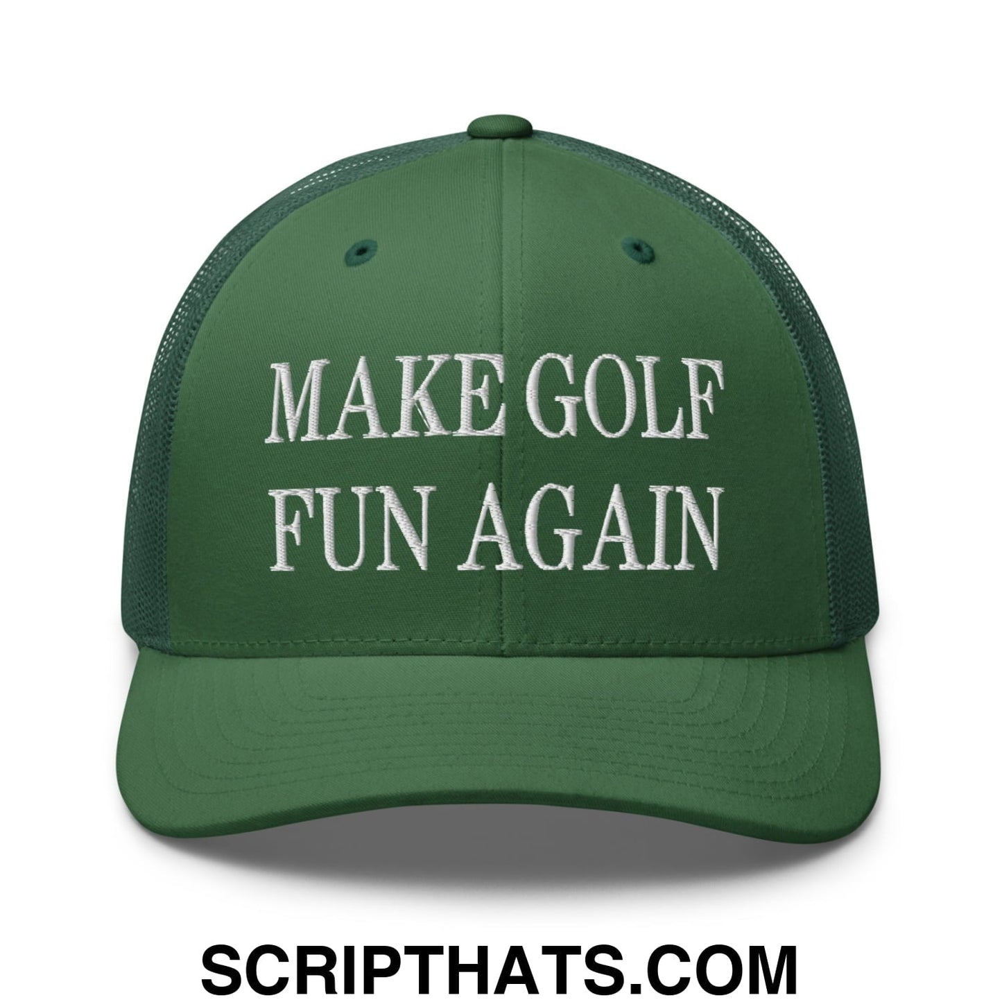 Make Golf Fun Again Embroidered Mesh Trucker Hat