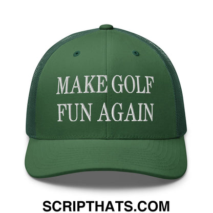 Make Golf Fun Again Embroidered Mesh Trucker Hat