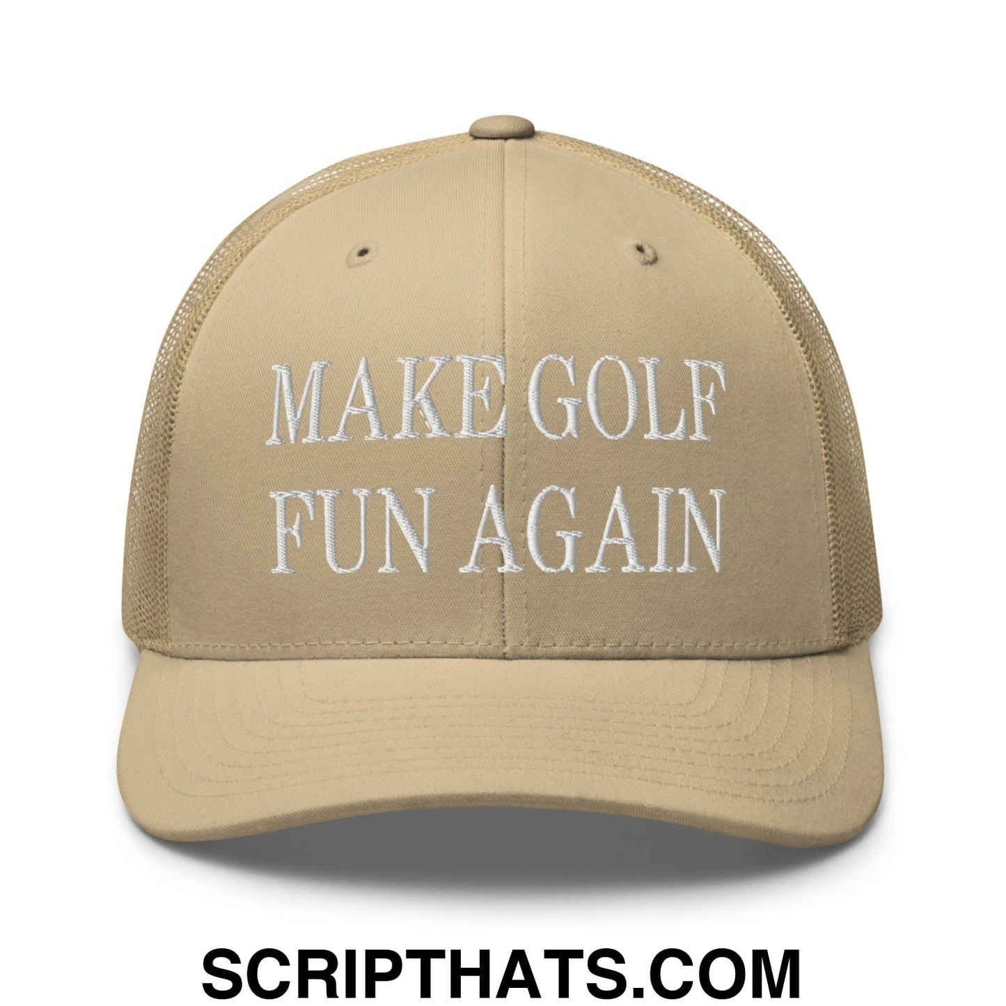Make Golf Fun Again Embroidered Mesh Trucker Hat