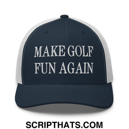 Make Golf Fun Again Embroidered Mesh Trucker Hat