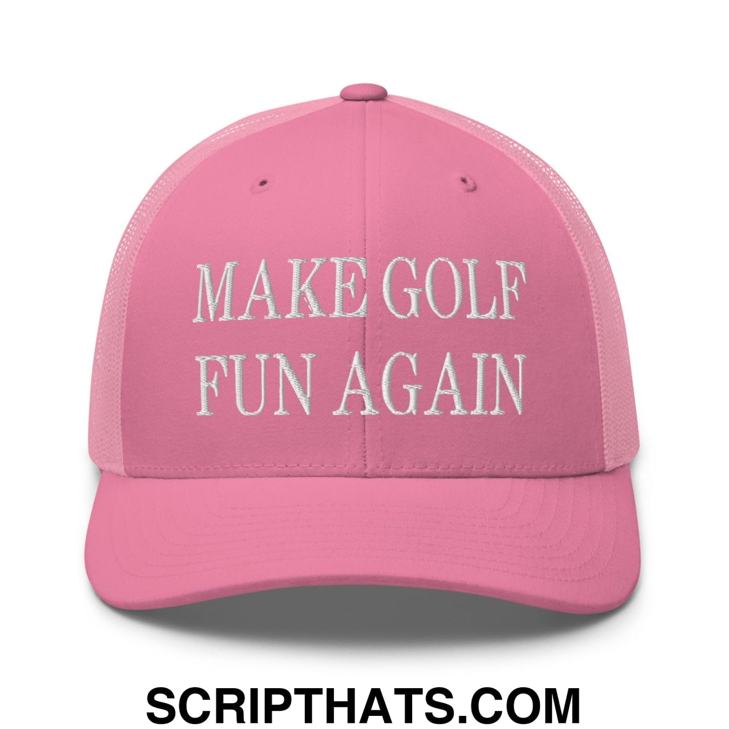 Make Golf Fun Again Embroidered Mesh Trucker Hat