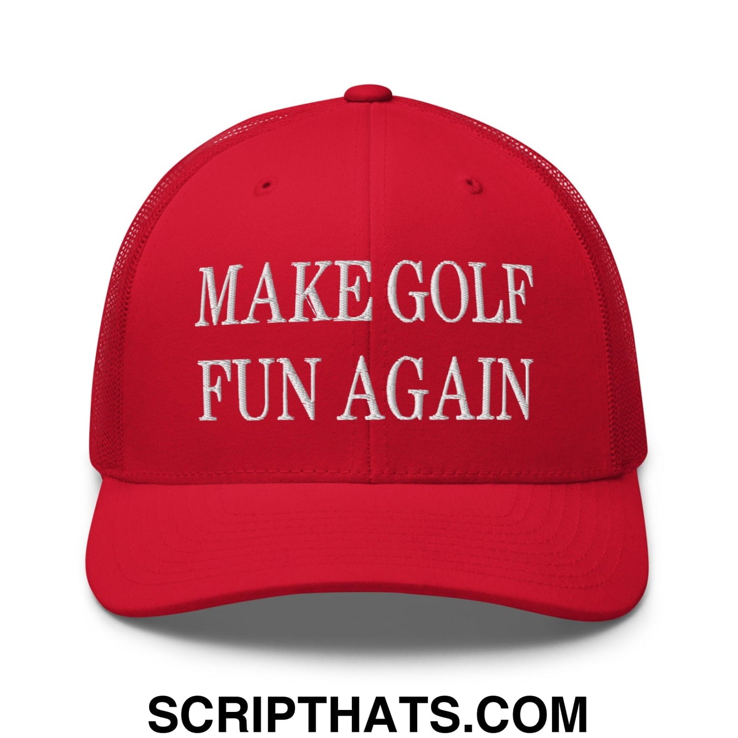 Make Golf Fun Again Embroidered Mesh Trucker Hat
