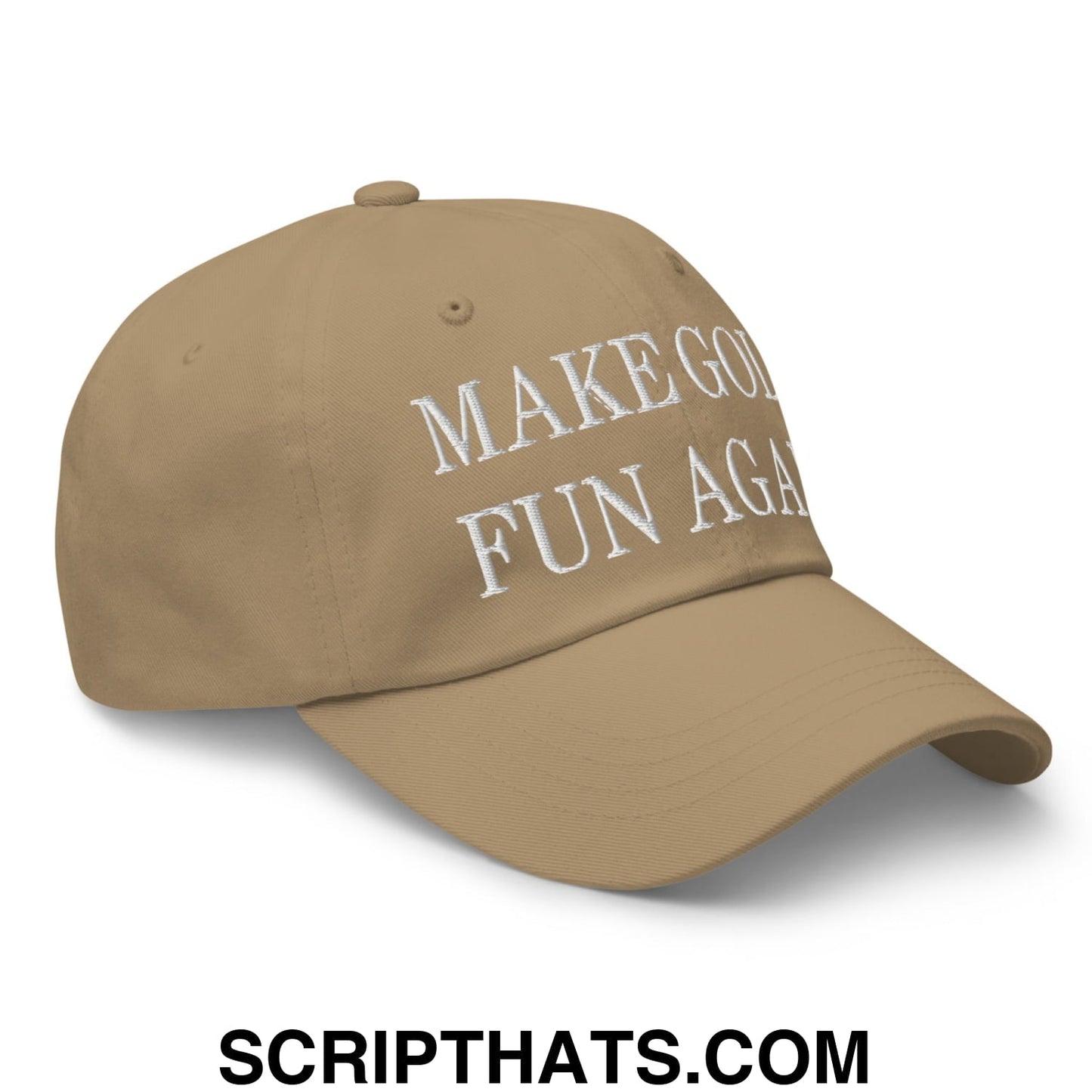 Make Golf Fun Again Embroidered Unstructured Dad Hat