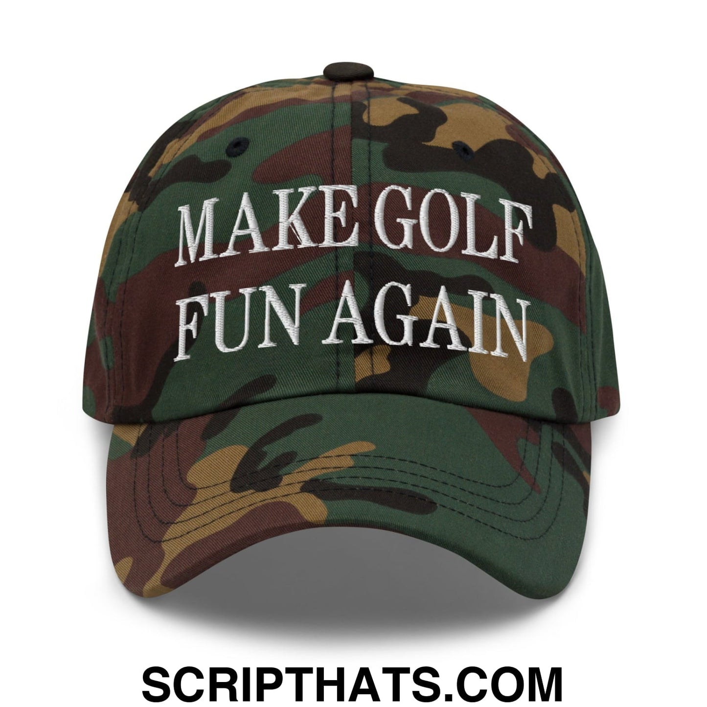 Make Golf Fun Again Embroidered Unstructured Dad Hat
