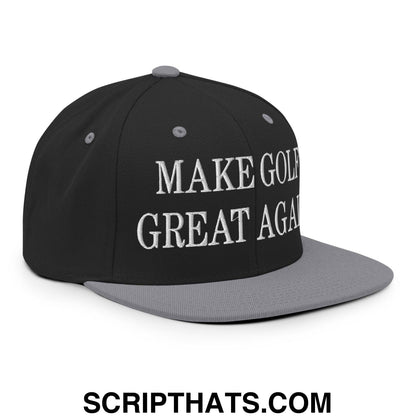 Make Golf Great Again Embroidered Flat Bill Brim Snapback Hat
